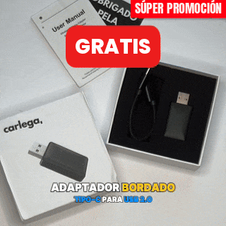 Adaptador Carlega Pen con adaptador bordado tipo-C a USB de regalo