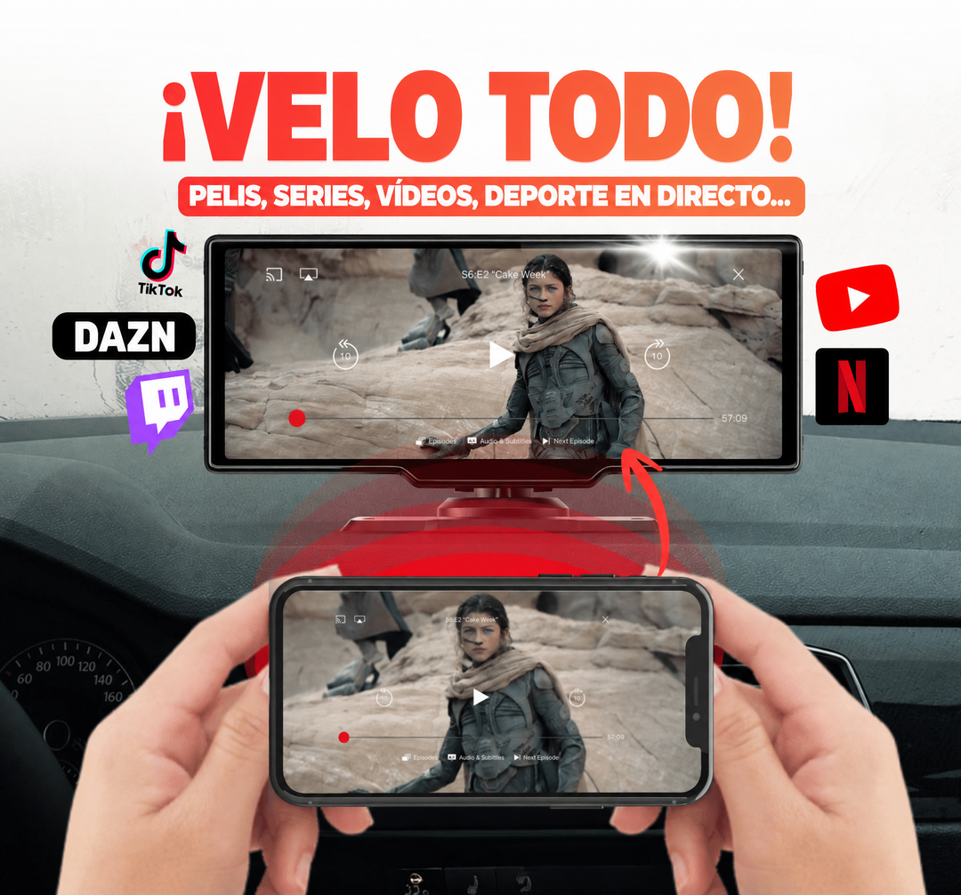 Pantalla Carlega PRO: velo todo, películas, series y deporte en directo desde el móvil