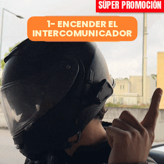 Pantalla para moto Carlega Bike: encender el intercomunicador y emparejar por Bluetooth
