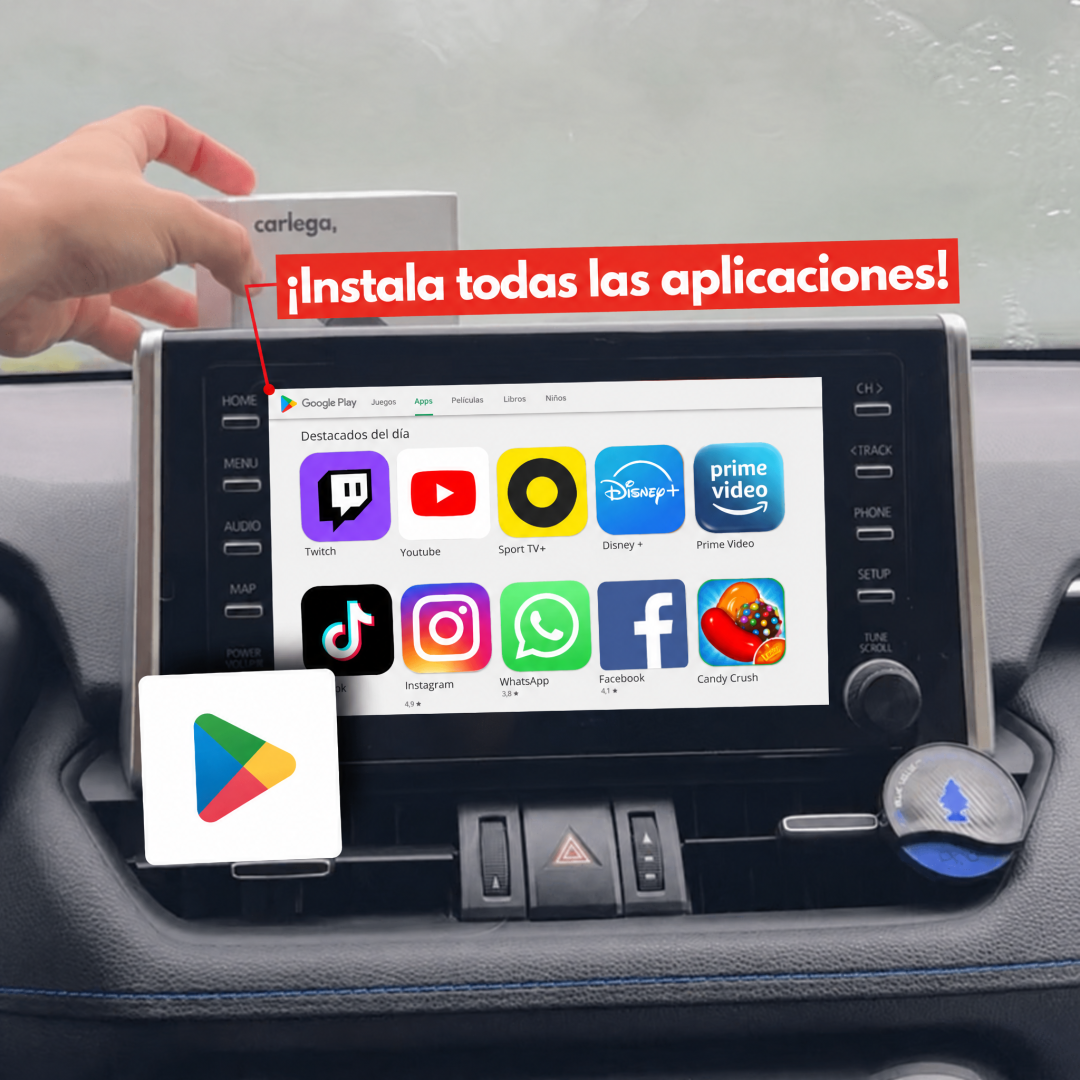 Smart Box Carlega: instala todas las aplicaciones desde Google Play en la pantalla del coche